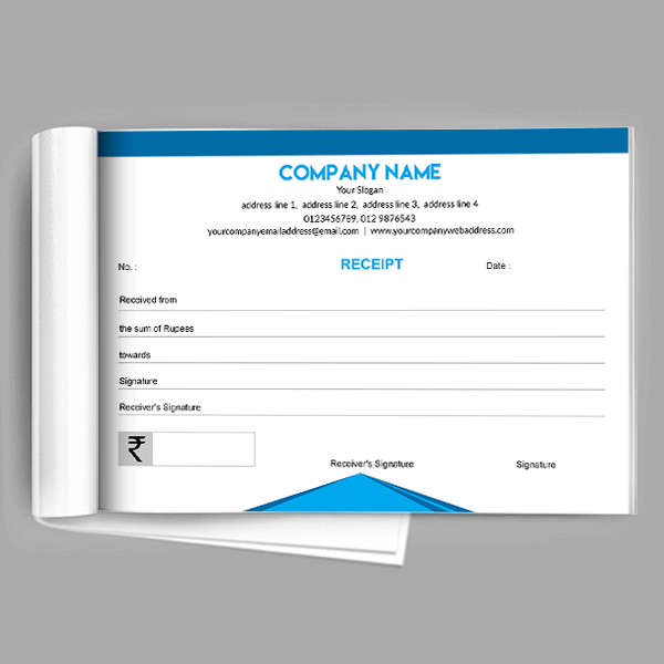Custom General Receipt Book