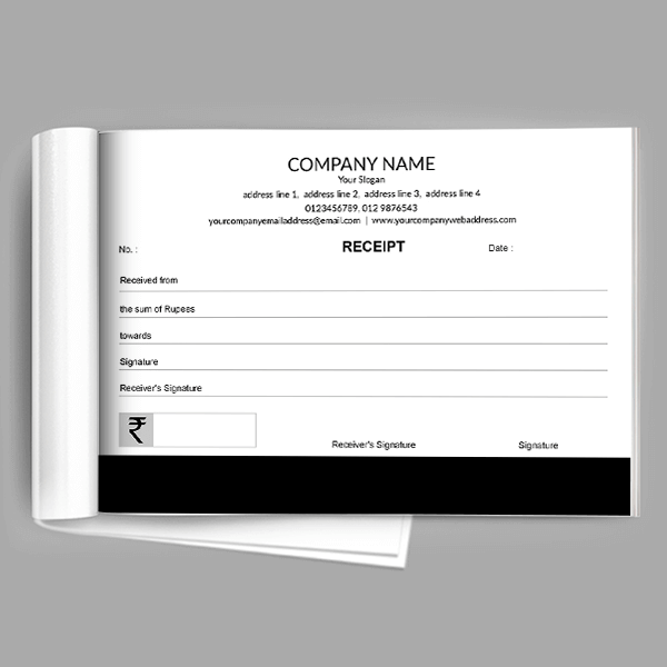 Custom Premium Receipt Book
