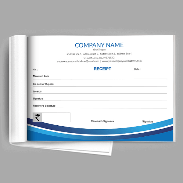 Custom College Receipt Book