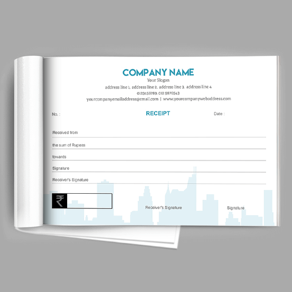 Custom Architect Receipt Book
