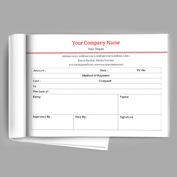 Custom Professional  Voucher Design