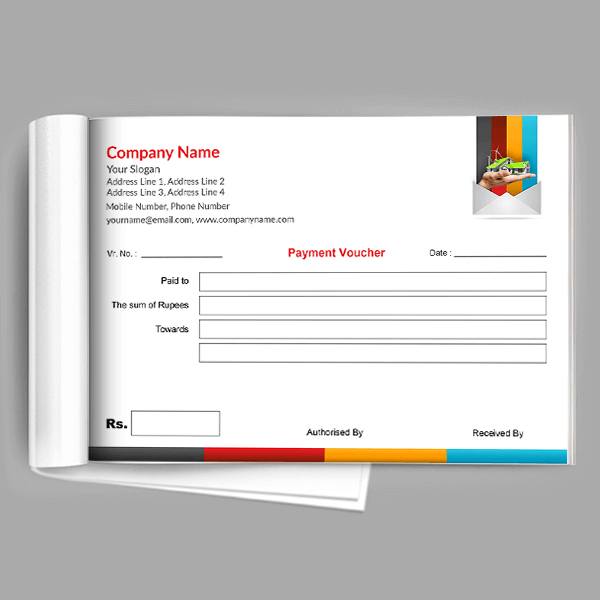 Custom Construction Company  Voucher Design