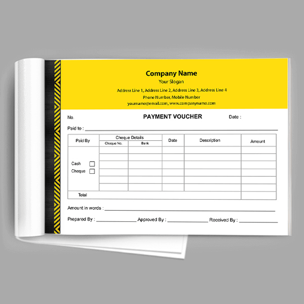 Custom Professional Voucher Design