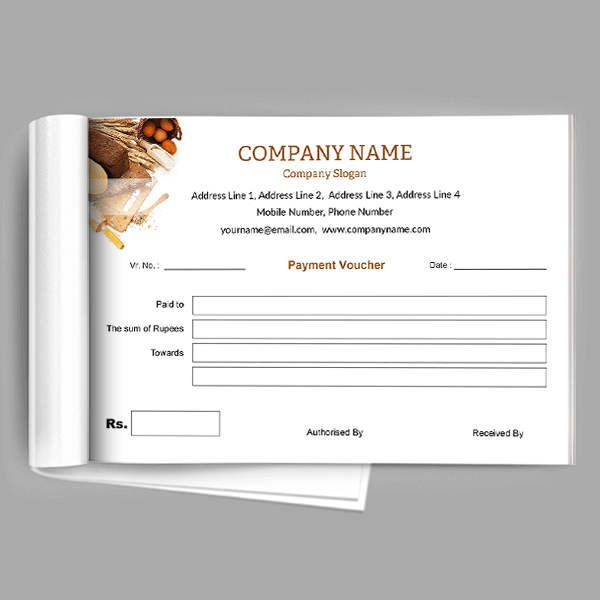 Custom Bakery  Voucher Design