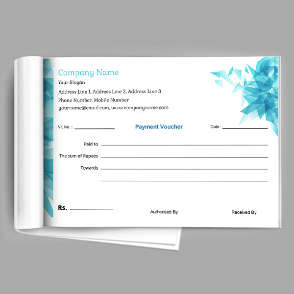 Custom Abstract Voucher Design