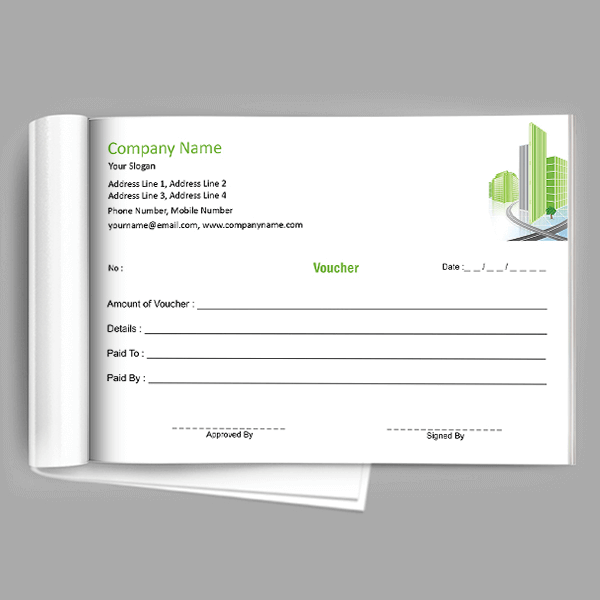 Custom Construction  Voucher Design