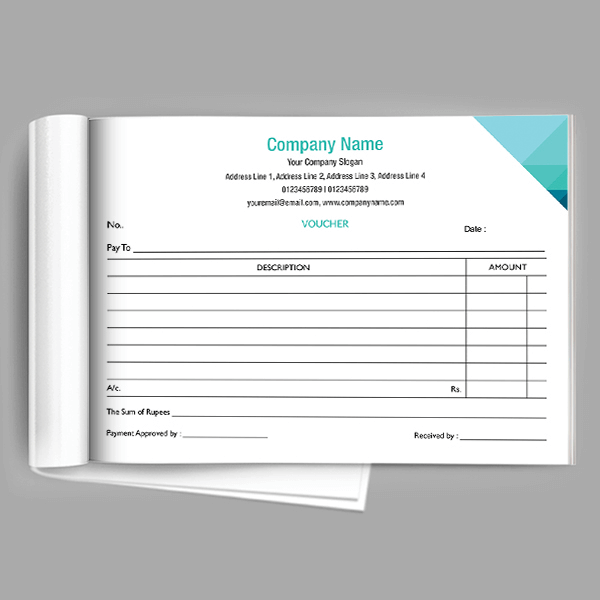 Custom Professional  Voucher Design