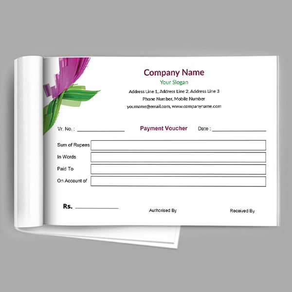 Custom Abstract Voucher Design