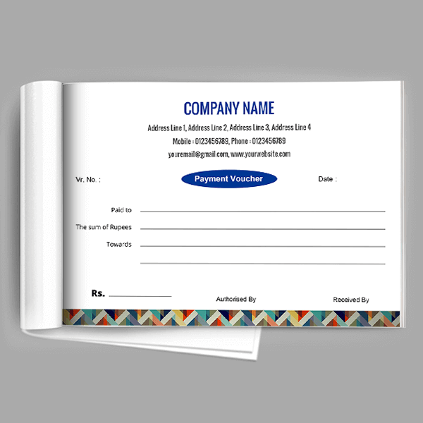 Custom Abstract  Voucher Design