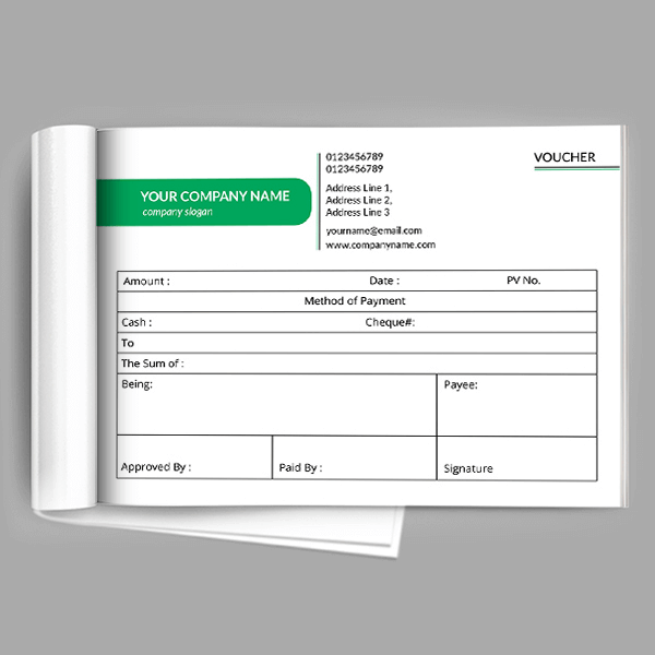 Custom Management Voucher Design
