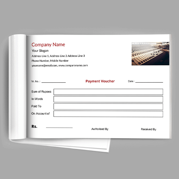 Custom Musician Voucher Design