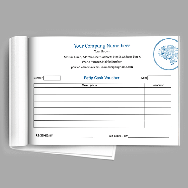 Custom Computer Spare parts Voucher Design