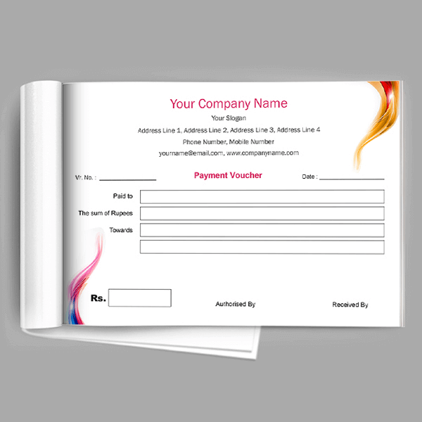 Custom Abstract  Voucher Design