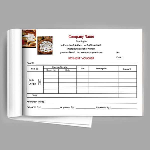 Custom Sweet Shop Voucher Design