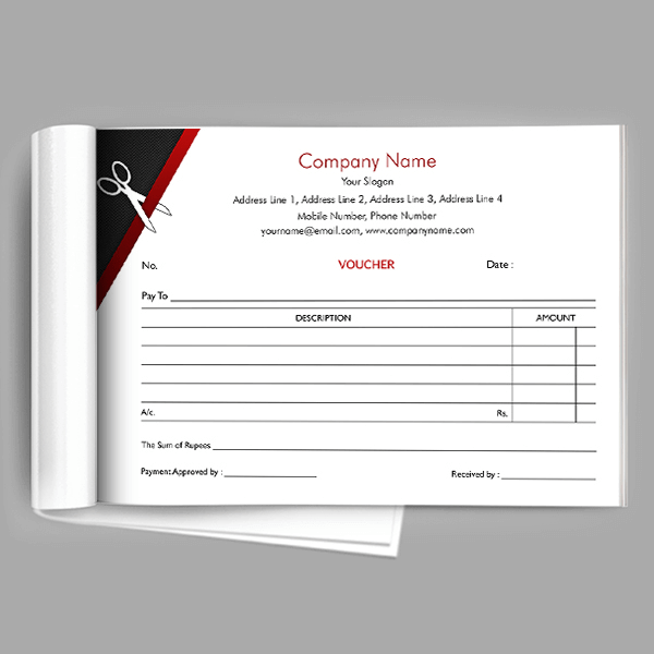 Custom Tailor Shop Voucher Design