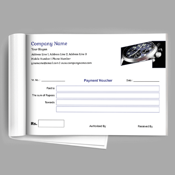 Custom Watch Shop Voucher Design
