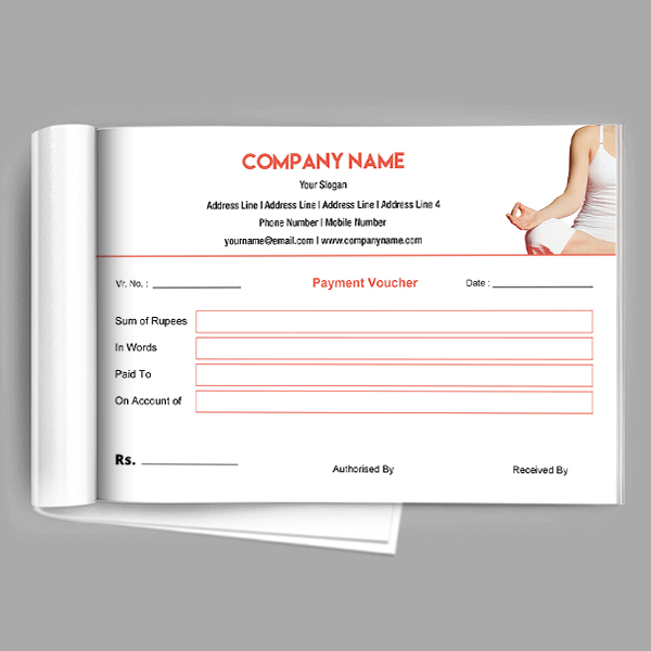 Custom Yoga Trainer Voucher Design