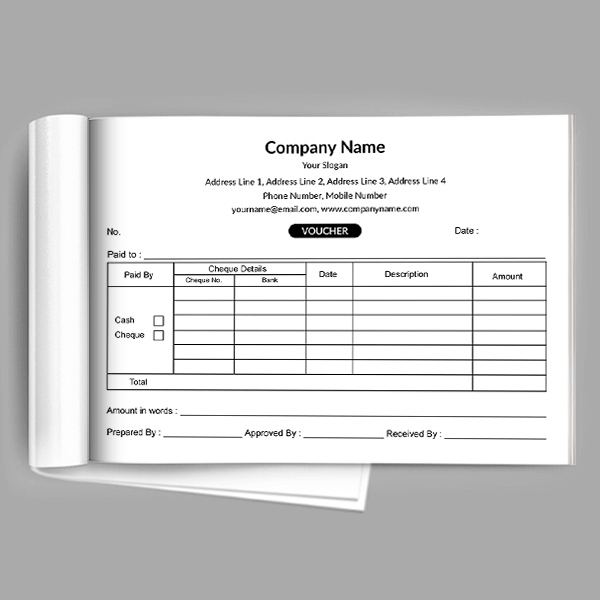 Custom Software Company Voucher Design