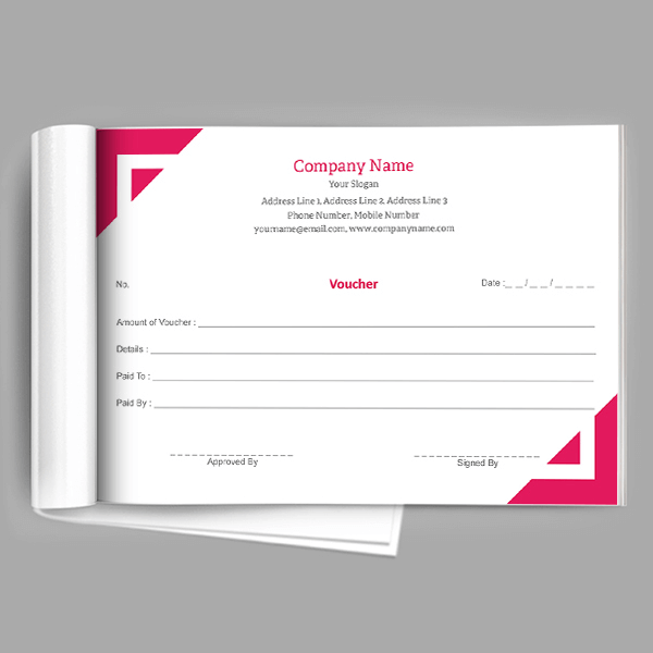 Custom Engineer Voucher Book