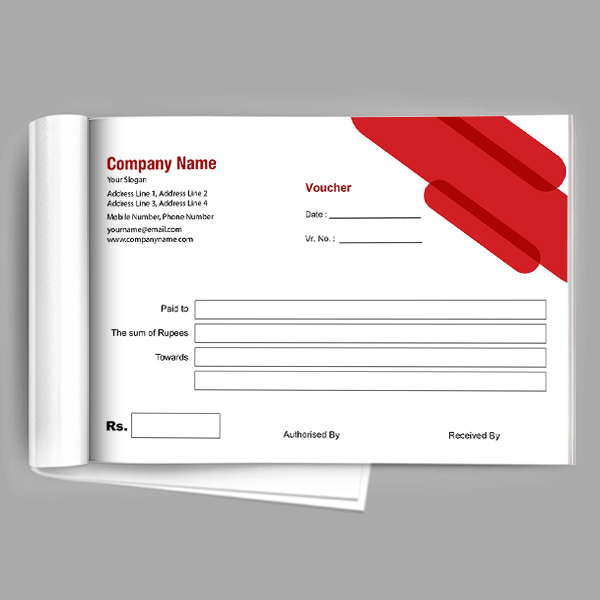 Custom Professional Voucher Book