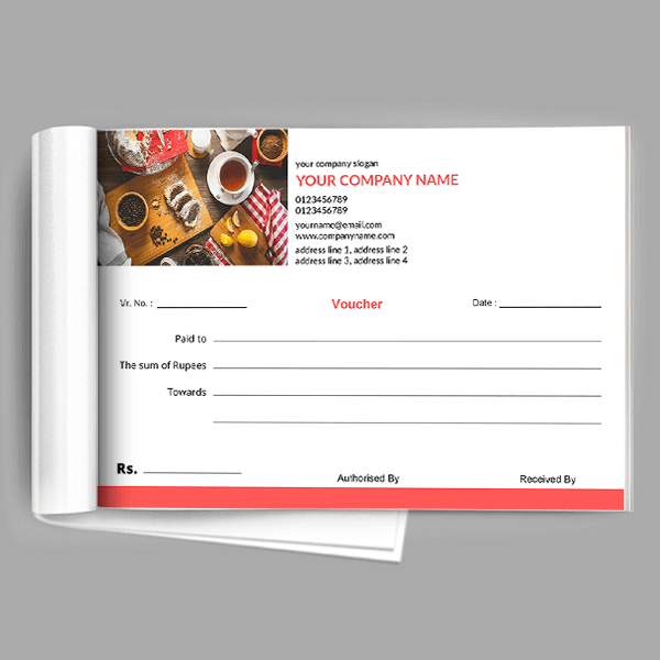 Custom Bakery Voucher Book