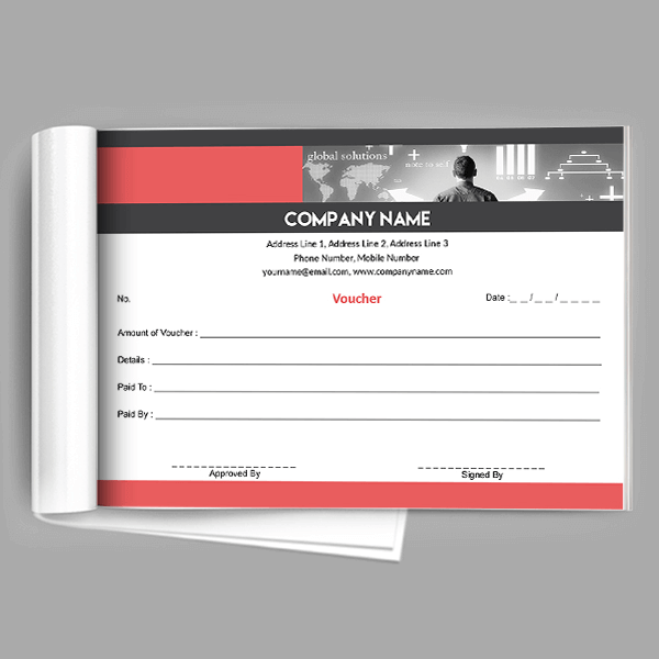 Custom Premium Voucher Book