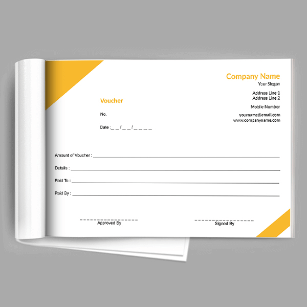 Custom Consultancy Voucher Book