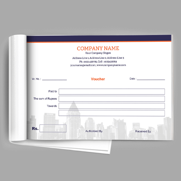 Custom Normal Voucher Book
