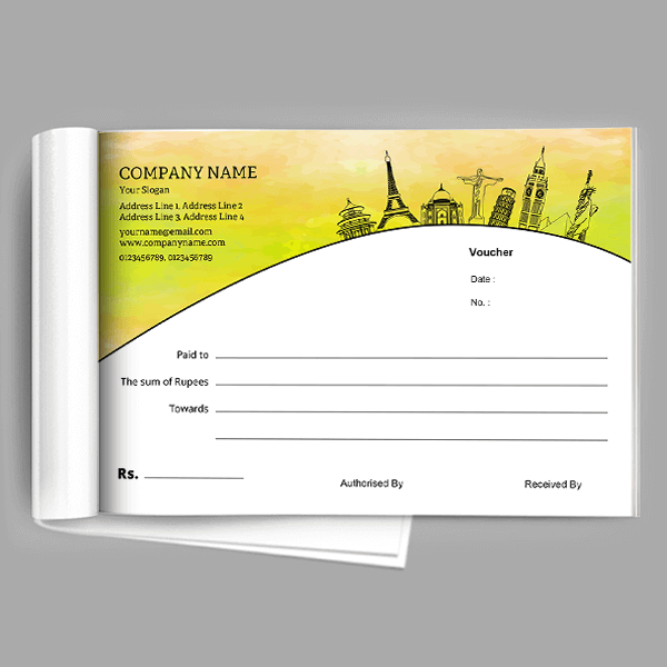 Custom Travel Voucher Book
