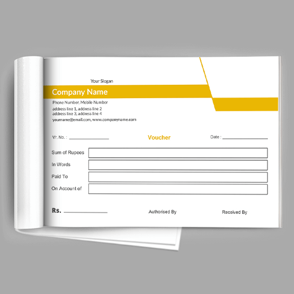 Custom Painter Voucher Book