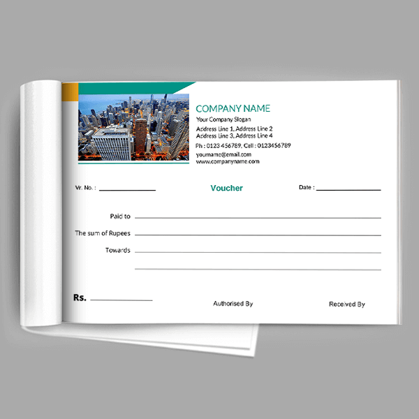Custom Construction Voucher Book