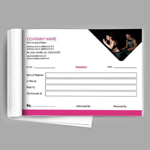 Custom Employee Voucher Book