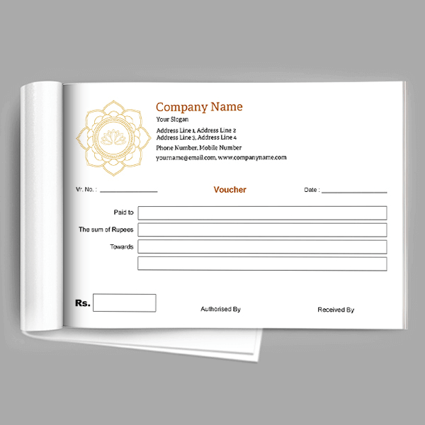 Custom Premium Voucher Book