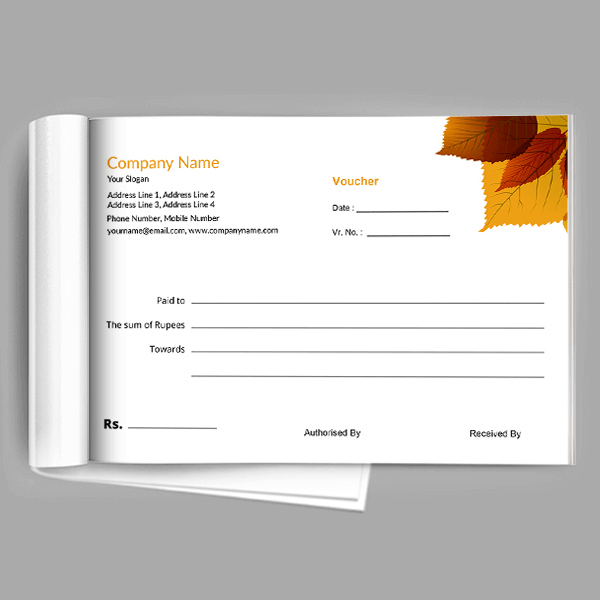 Custom Interior Designer Voucher Book