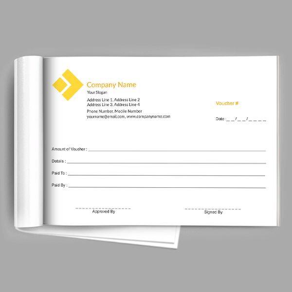 Custom Web Voucher Book