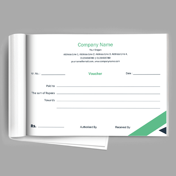 Custom Secretary Voucher Book