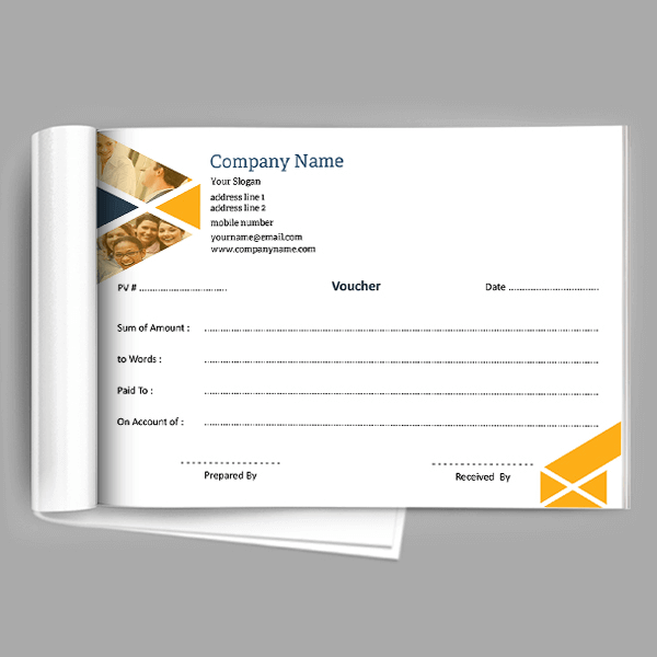 Custom professional Voucher Book