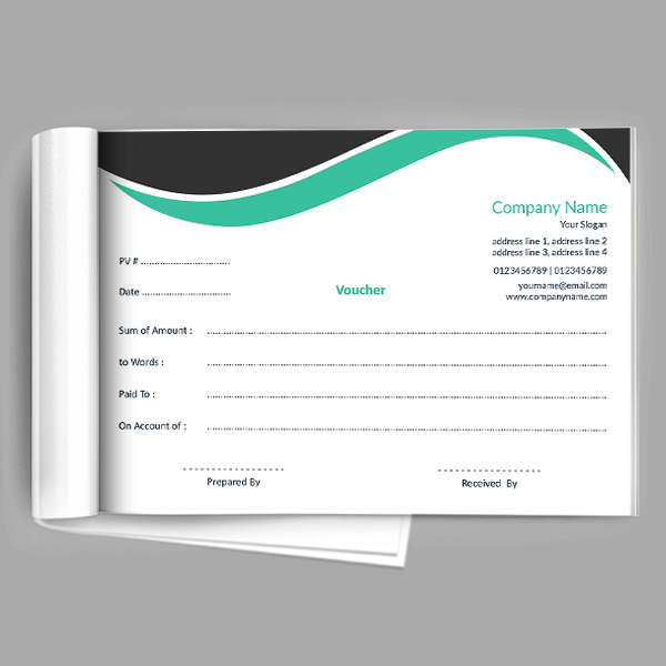 Custom Pattern Voucher Book