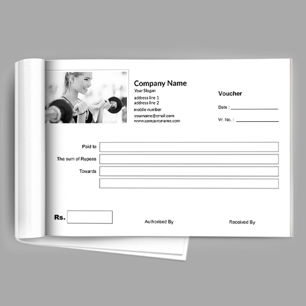 Custom Plain Voucher Book