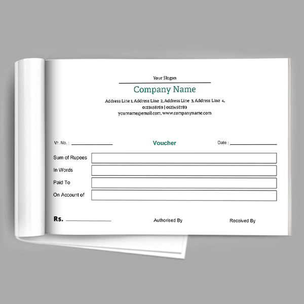 Custom Architect Voucher Book