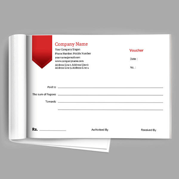Custom Tailor Voucher Book