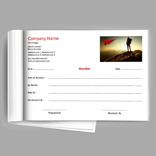 Custom Education Voucher Book
