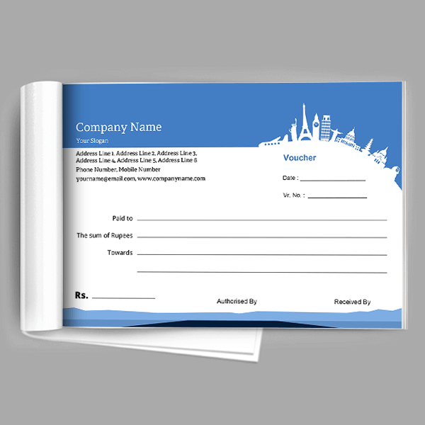 Custom Travel Agency Voucher Book
