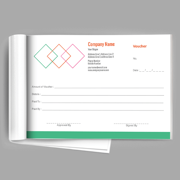 Custom Mechanic Voucher Book