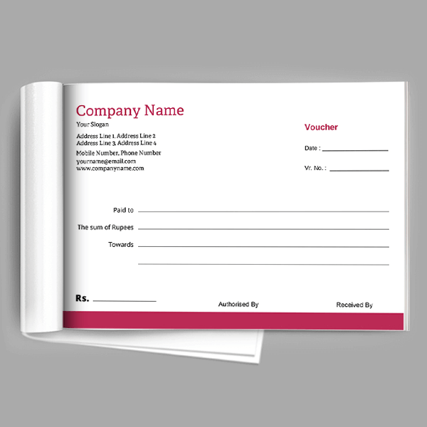 Custom Fashion Voucher Book