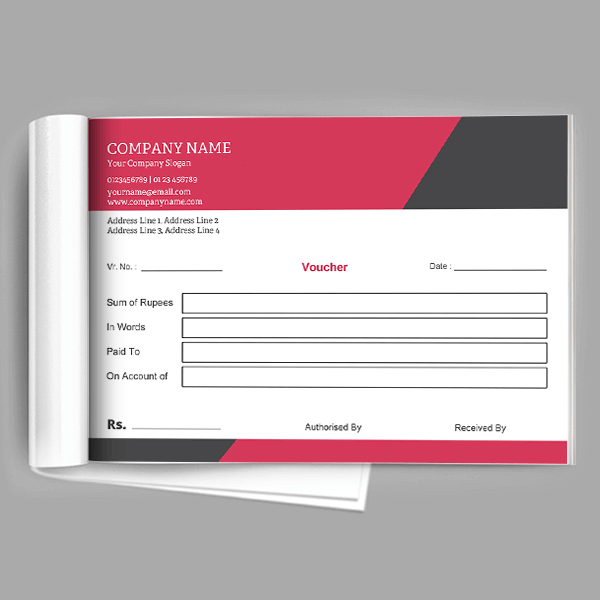 Custom Custom Voucher Book