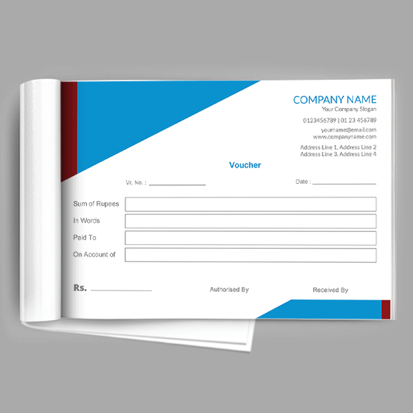 Custom Content Voucher Book
