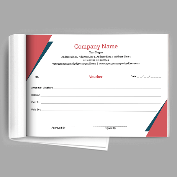 Custom Builder Voucher Book