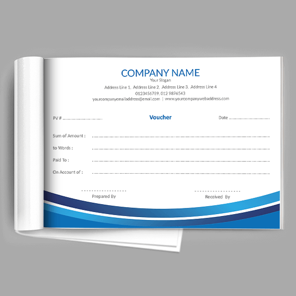 Custom College Voucher Book