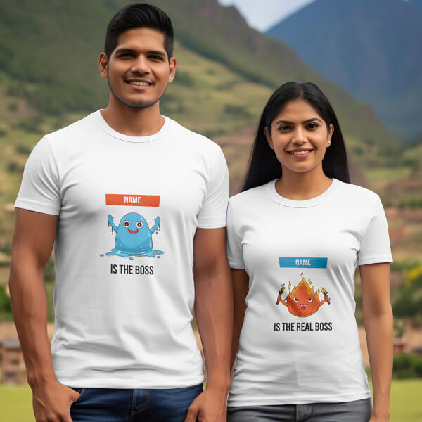 Custom Couple T Shirt
